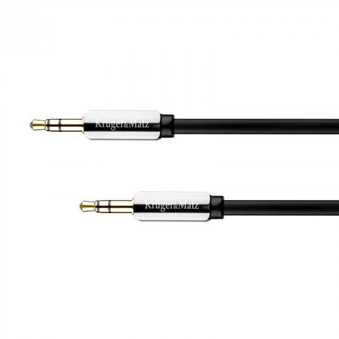 Cablu stereo 3.5 tata - tata 1.5m blister k&amp;m