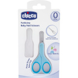 Chicco Baby Moments foarfece cu v&acirc;rf rotunjit pentru copii 0m+ Blue 1 buc