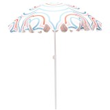 Umbrela de plaja 160 cm cu structura metalica, inclinare reglabila, husa transport, multicolor Household NewTrend