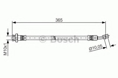 Conducta / cablu frana HYUNDAI TUCSON (JM) (2004 - 2010) BOSCH 1 987 481 499 foto