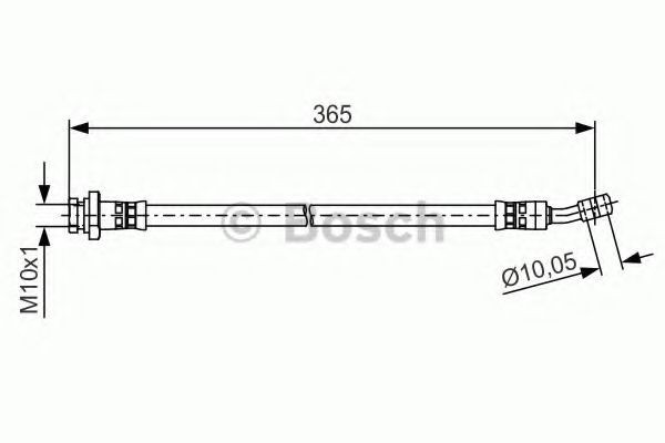 Conducta / cablu frana HYUNDAI TUCSON (JM) (2004 - 2010) BOSCH 1 987 481 499