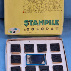 STAMPILE DE COLORAT- Animale domestice - Joc vechi anul 1977 - Electrometal Tm