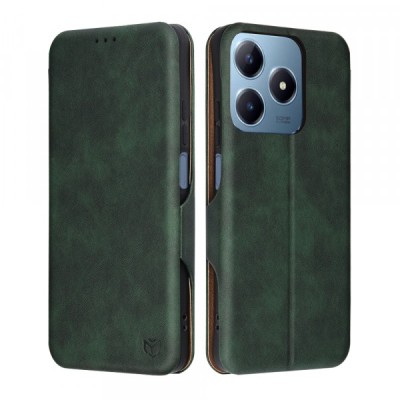 Husa pentru Realme C63 / C61, Techsuit, Safe Wallet Plus, Verde foto