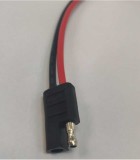 Cablu cu conector TAXI RP PAS 8 mm 14AWG (+ DEZIZ) rosu