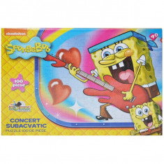 Puzzle 100 piese SpongeBob - Concert subacvatic foto