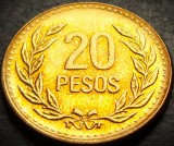 Cumpara ieftin Moneda exotica 20 PESOS - COLUMBIA, anul 1990 * cod 4288 = UNC LUCIU+PATINA, America Centrala si de Sud