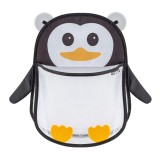 Saculet din plasa pentru jucarii de baie, prindere cu ventuze, forma de pinguin, fara BPA, 0+ luni, Reer MyHappyPingu 76062 Children SafetyCare