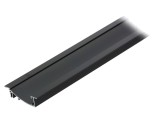 Profil Aluminiu &Icirc;ncastrat Negru 1m pentru Module LED FLAT8