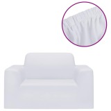 Cumpara ieftin Husa elastica pentru canapea, poliester jersey, alb