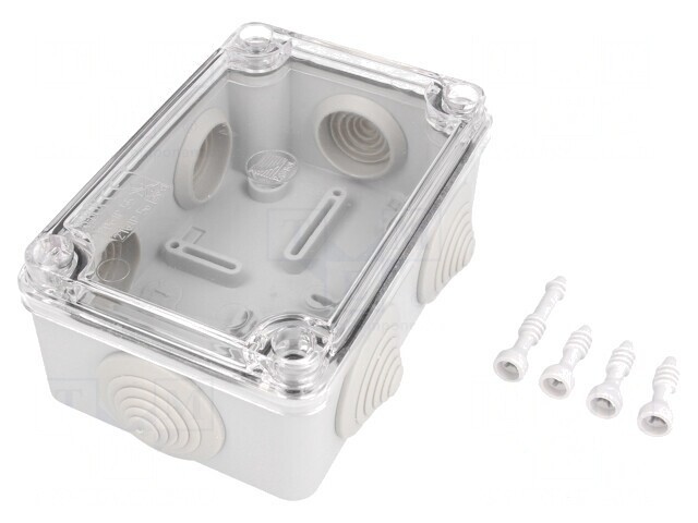 Cutie de Conexiuni IP65 Gri 80x120x50mm