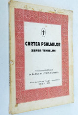 Cartea Psalmilor - Sefer Tehillim- Cluj 1993 traducere Liviu Pandrea foto