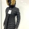 Geaca Moncler lunga dama,marime M,neagra