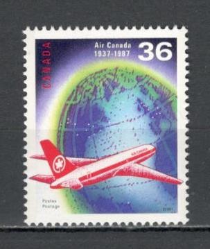 Canada.1987 50 ani compania aeriana AIR CANADA GC.20