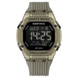 Ceas Bărbați Naviforce 7113 Kaki &ndash; Funcții Multiple, Design Casual, Cronometru, Rezistent la Apă 5ATM
