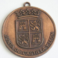 QW1 19 - Medalie - tematica heraldica - efigia Casei de Castilla si Leon Spania