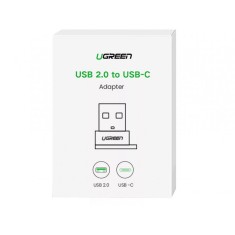 ADAPTOR Ugreen, &amp;quot;US280&amp;quot;, USB Type-C(M) la USB 2.0(T), incarcare max 3A, negru &amp;quot;50568&amp;quot; (timbru verde 0.08 lei) - 6957303855681