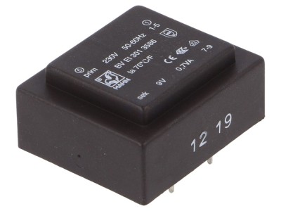 Transformator &amp;icirc;ncapsulat 0,7VA 230V 9V foto