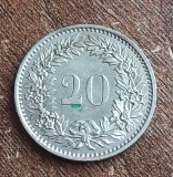 C50 - Moneda foarte veche - Elvetia - 20 rappen - 1975