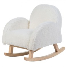 Scaun balansoar pentru copii Childhome Teddy Alb foto