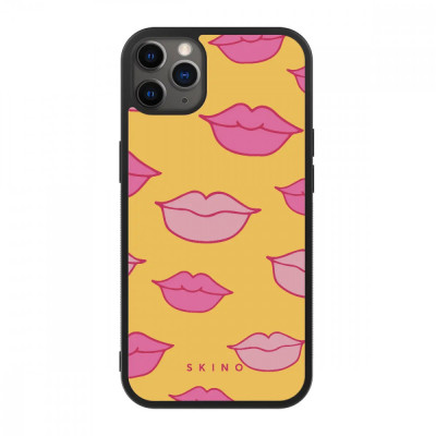 Husa iPhone 12 Pro - Skino Doll, buze galben roz foto