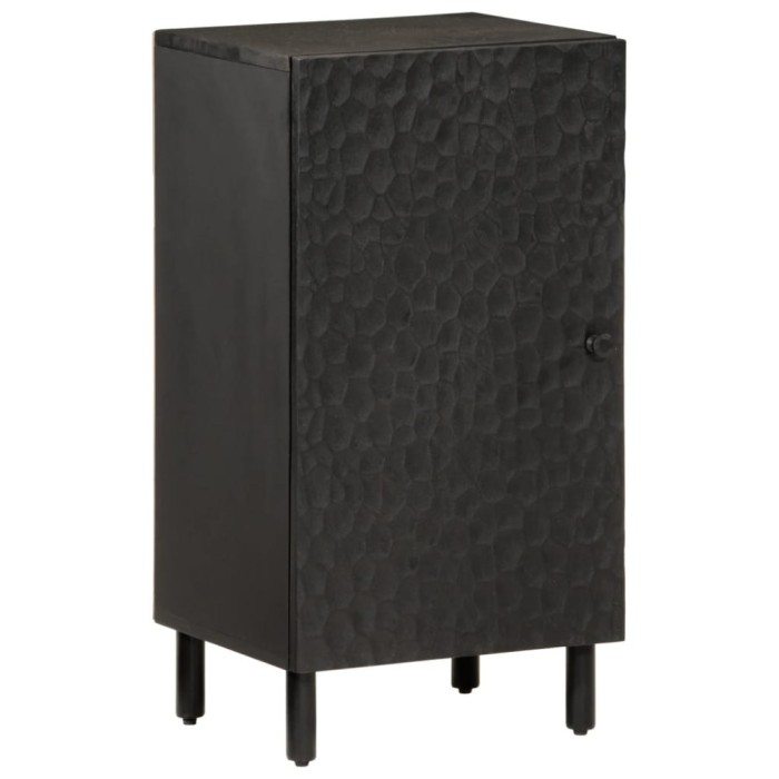 vidaXL Dulap lateral, negru, 40x33x75 cm, lemn masiv de mango 356843