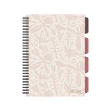 Caiet cu Spirala si Separatoare Strigo Pads Project Book Floral B5, Matematica, Crem