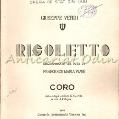 Rigoletto. Melodrama In Tre Atti. Coro - Giuseppe Verdi