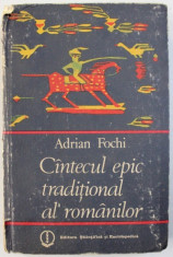 CANTECUL EPIC TRADITIONAL AL ROMANILOR de ADRIAN FOCHI , 1985 , DEDICATIE* foto