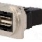 Conector {{Tip conector}}, colier (2 orificii), orificiu pentru &amp;#351;urub conic, pt. montare pe panou, CLIFF - CP30209NM