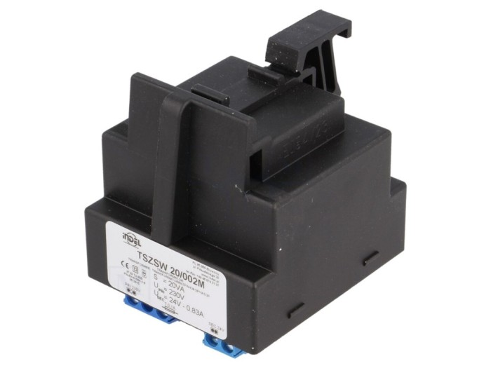 Transformator 20VA 230V AC la 24V 0.83A