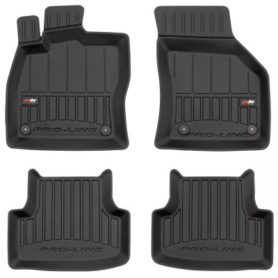 Set Covorase Auto Cauciuc Negro Seat Leon 3 2012&amp;rarr;Pro Line Tip Tavita 3D 3D407060 foto