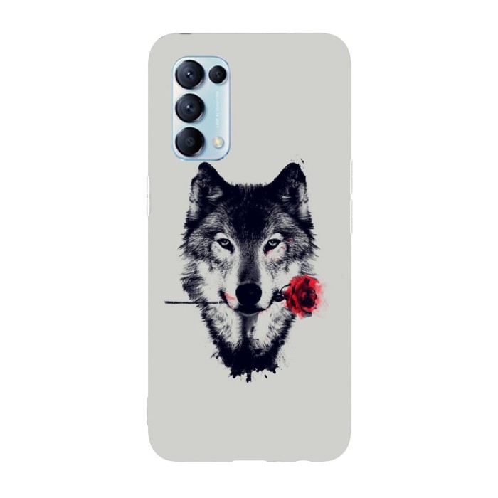 Husa compatibila cu Oppo A76 model Wolf in love, Silicon, TPU, Viceversa