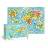Puzzle - Continentele lumii (100 piese), Dodo