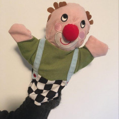 Marioneta clovn clown paiata, papusa de mana, teatru papusi copii