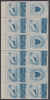 ROMANIA 1945 LP 176 LP 176 a O.S.P. POSTA AERIANA BLOC 9 TIMBRE+3 VINIETE MNH, Nestampilat