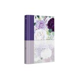 KJV Holy Bible, Large Print Medium Format, Purple Cloth Hardcover W/Ribbon Marker, Red Letter
