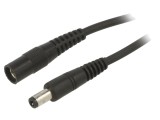 Cablu Prelungitor DC 5,5/2,1 mm Negru 5m