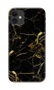 Husa cu foita de aur 24K pentru Iphone 11, culoare Glitter black, Negru