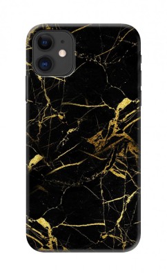 Husa cu foita de aur 24K pentru Iphone 11, culoare Glitter black foto