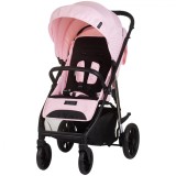 Carucior Sport Chipolino Insta Pink Marshmallow, 0-22 kg, Aluminiu, Pliere Compacta, Copertina UV, Husa Picioare, Suspensii