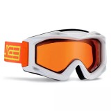 Ochelari Schi Salice 600 DARWF White/Red, Lentile Duble Anticeata, Protectie UV, Compatibili Casca, S3, Made in Italy