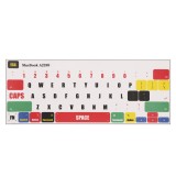 Autocolant tastatura Kwmobile pentru Apple MacBook Pro M1 13&quot; (2020)/MacBook Pro M2 13&quot; (2022), Multicolor, Plastic, KWM000025CR001C