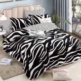 Cumpara ieftin Lenjerie cu Elastic 180x200 Wild Zebra 6 Piese (Finet)