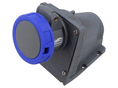 Conector Alimentare AC Trifazat Soclu Mamă Unghi IP67 foto