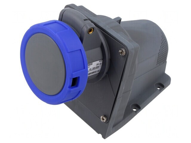 Conector Alimentare AC Trifazat Soclu Mamă Unghi IP67