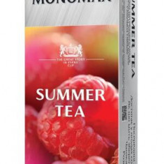 Cutie ceai cu 25 pliculețe Monomax - Summer Tea: Amestec de hibiscus, fructe de pădure și aromă de zmeură 90 g