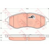 Set placute frana Trw GDB3330, parte montare : Punte fata