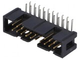 Conector IDC soclu tată 20 PIN 90&deg; THT pentru PCB