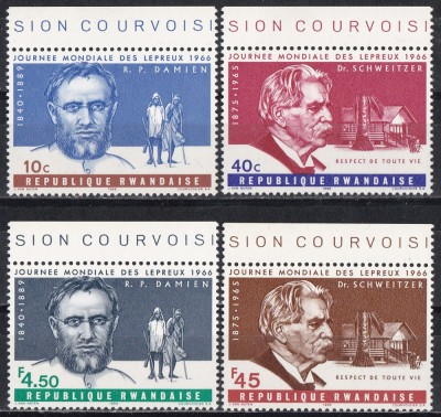 Ruanda 1966 - Ziua Mondială a Leprei, MNH foto