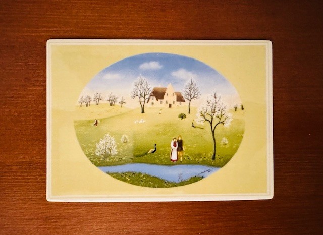 CARTE POSTALA - PORTELAN FIN VILLEROY &amp; BOCH- PRIMAVARA- WILMA LANGHAMMER